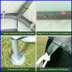 10'x10' Patio Tent Carport Storage Shelter Shed Car Canopy Heavy Duty Green