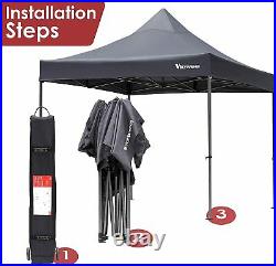10'x10' Pop Up Canopy Party Commercial Folding Tent Shelter Gazebo Outdoor