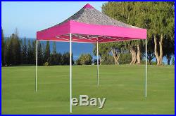 10'x10' Pop Up Canopy Party Tent Pink Zebra F Model Upgraded Frame