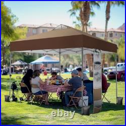 10'x10' Pop Up Canopy Tent Outdoor Folding Gazebo Party Tent Adjustable Height