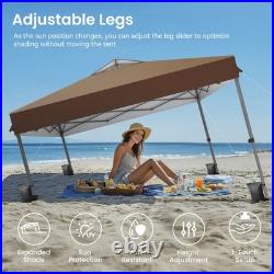 10'x10' Pop Up Canopy Tent Outdoor Folding Gazebo Party Tent Adjustable Height