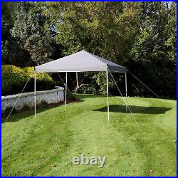 10'x10' Pop Up Canopy Tent Outdoor Wedding Party Shelter with Carry Bag Gray