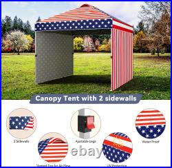 10'x10' Pop Up Canopy Tent Portable Beach Tent Outdoor Instant Wheeled Carry Bag