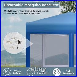 10'x10' Pop Up Canopy Tent Portable Shade Canopy with Mesh Mosquito Netting 10'x10' Pop Up Canopy Tent Portable Shade Canopy with Mesh Mosquito Netting