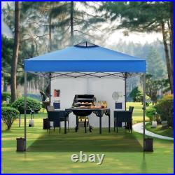 10'x10' Pop Up Canopy Tent Portable Shade Canopy with Sidewall for Patio Beach
