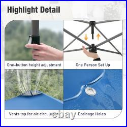 10'x10' Pop Up Canopy Tent Portable Shade Canopy with Sidewall for Patio Beach