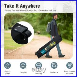 10'x10' Pop Up Canopy Tent Portable Shade Canopy with Sidewall for Patio Beach