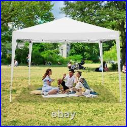 10'x10' Pop Up Commercial Instant Gazebo Tent, Fully Waterproof, with 4 Sandbags