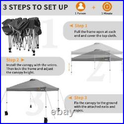 10'x10' Pop Up Folding Instant Tent with Roller Bag 4 Sand Bags Outdoor Canopy