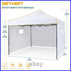 10'x10' Pop up Canopy Outdoor Heavy Duty Party Tent Commercial Waterproof Gazebo