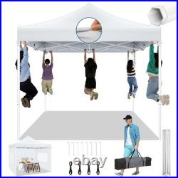 10'x10' Pop up Canopy Tent Heavy Duty Outdoor Instant Gazebo with 4 Sidewalls