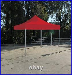 10'x10' Portable Gazebo Outdoor Pop Up Canopy Tent Display Shelter Red