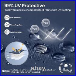 10'x10' Privacy Pop UP Canopy Party Tent Folding Waterproof Gazebo with 4 Walls