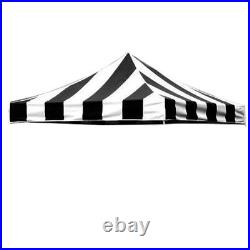 10'x10' Replacement Canopy EZ Pop Up Tent Waterproof Top Carnival Striped Cover