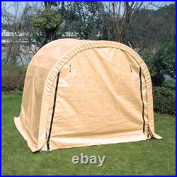 Outsunny Portable Garden Storage Shed Tent - 1.2m X 1.8m, Galvanised Steel Frame, With Door