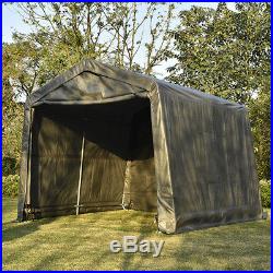 10'x10'x8'FT Storage Shed Shelter Car Garage Steel Shade Canopy Carport Tent