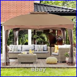 10'x12' Outdoor Canopy Gazebo Awning Wedding Party Tent with Mosquito Netting