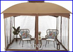 10'x12' Outdoor Canopy Gazebo Awning Wedding Party Tent with Mosquito Netting