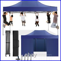 10'x15' Heavy Duty Pop up Canopy with 4 Sidewalls Commercial Outdoor Party Tent