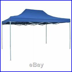 10'x15' Outdoor Gazebo Canopy Wedding Party Tent Foldable Tent Pop-Up Blue