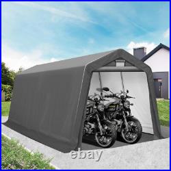 10'x15' Outdoor Shelter Heavy Duty Storage Carport Canopy Garage Shed Tent Gray