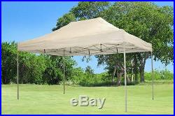 10'x15' Pop Up Canopy Party Tent White F Model Upgraded Frame
