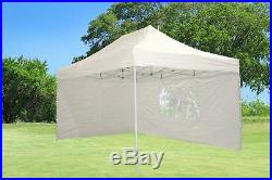 10'x15' Pop Up Canopy Party Tent White F Model Upgraded Frame