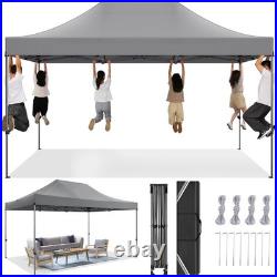 10'x15' Pop-Up Canopy Tent Heavy Duty Outdoor Gazebo with Removable Sidewalls