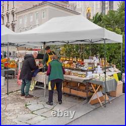 10'x15' Pop-Up Canopy Tent Heavy Duty Outdoor Gazebo with Removable Sidewalls