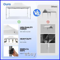 10'x15' Pop-Up Canopy Tent Heavy Duty Outdoor Gazebo with Removable Sidewalls
