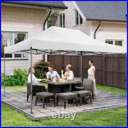 10'x15' Pop-Up Canopy Tent Heavy Duty Outdoor Gazebo with Removable Sidewalls