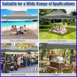 10'x15' Pop up Canopy Heavy Duty Gazebo Instant Commercial Tent with Sandbags