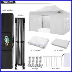 10'x15' Pop up Canopy Party Tent Heavy Duty Waterproof UPF 50+ Commercial Gazebo
