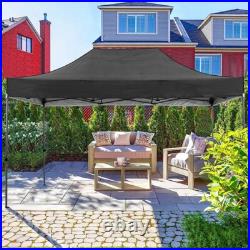 10'x15' Pop up Canopy Tent Heavy Duty Commercial Outdoor Gazebo Frame Thickened