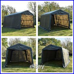 10'x15'x8' FT Storage Shed Tent Logic Shelter Car Garage Steel Carport Canopy