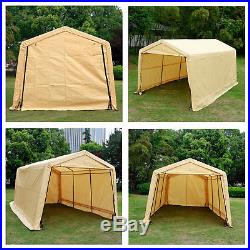 10'x15'x8' FT Storage Shed Tent Logic Shelter Car Garage Steel Carport Canopy
