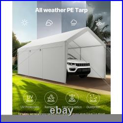 10'x20' 12'x20' Carport Heavy Duty Car Port Canopy Outdoor Portable Garage Tent