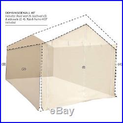 10'x20' Auto Shelter Portable Garage Shed Canopy Carport Heavy Duty White Cover