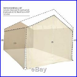 10'x20' Auto Shelter Portable Garage Shed Canopy Carport Side Wall Kit nly NEW