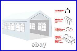 10'x20' Car Shelter with windows Heavy Duty Carport Gazebo, Canopy Garage