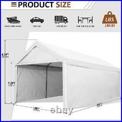 10'x20' Carport Canopy Carport Shelter Garage Heavy Duty Outdoor Party Shed Tent