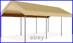 10'x20' Carport Car Canopy Heavy Duty Garage Shelter Steel Frame Outdoor 8 Legs