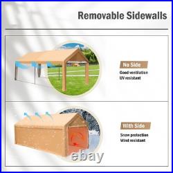 10'x20' Carport Outdoor Carport Heavy Duty Car Shelter Garage Car Tent Canopy