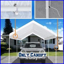 10'x20' Carport Replacement Top Canopy Cover for Car Garage Shelter Tent Party