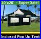 10-x20-Enclosed-Pop-Up-Canopy-Party-Folding-Tent-Gazebo-Black-White-E-Model-01-fba