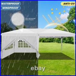 10'x20' Ez Pop up Canopy Waterproof Party Garden Gazebo Commercial Market Tent