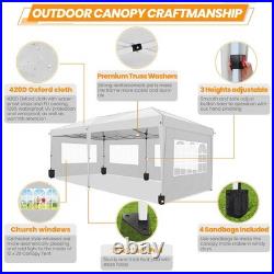 10'x20' Ez Pop up Canopy Waterproof Party Garden Gazebo Commercial Market Tent