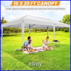 10'x20' Ez Pop up Canopy Waterproof Party Garden Gazebo Commercial Market Tent