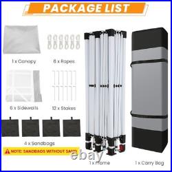 10'x20' Ez Pop up Canopy Waterproof Party Garden Gazebo Commercial Market Tent