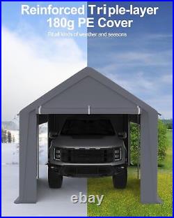 10'x20' Heavy Duty Garage Shed 4 Roll-up Doors Car Shelter Carport Party Tent US